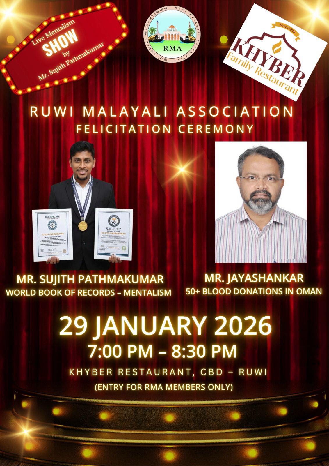 Felicitation Ceremony Poster